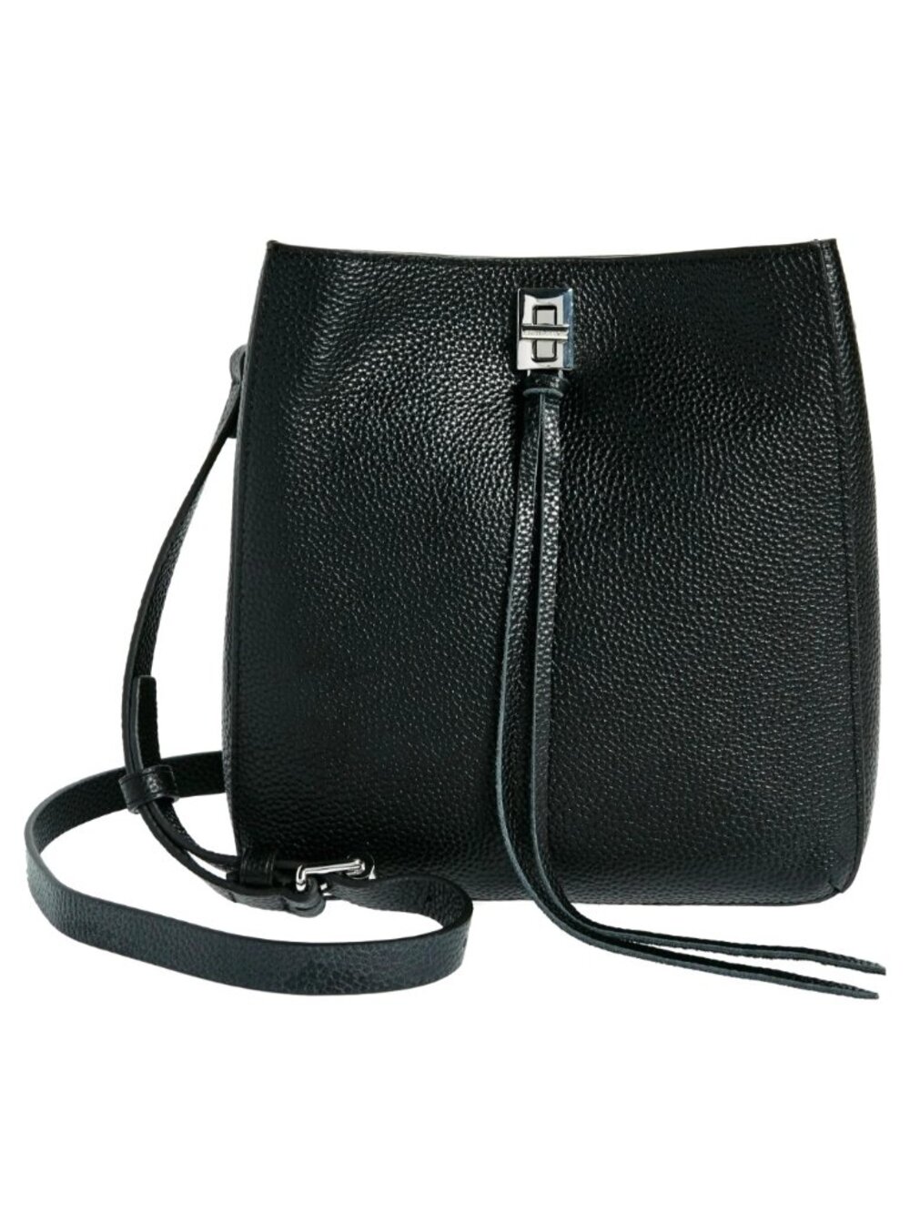 Rebecca Minkoff Darren Women's Leather Crossbody Shoulder Bag Black